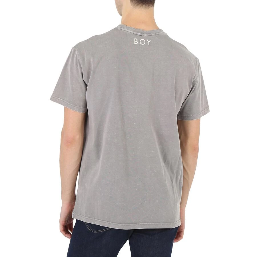 BOY LONDON Washed Grey Boy Eagle Blossom Cotton T-shirt 3