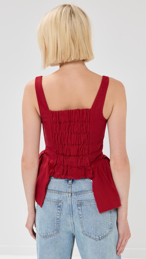 Marques Almeida Corset with Pleated Hip Panels