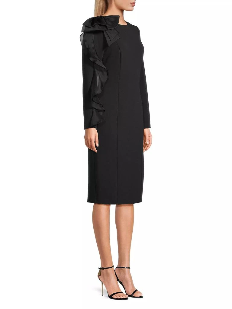 Aidan Mattox Ruffle-Sleeve Sheath Dress 4