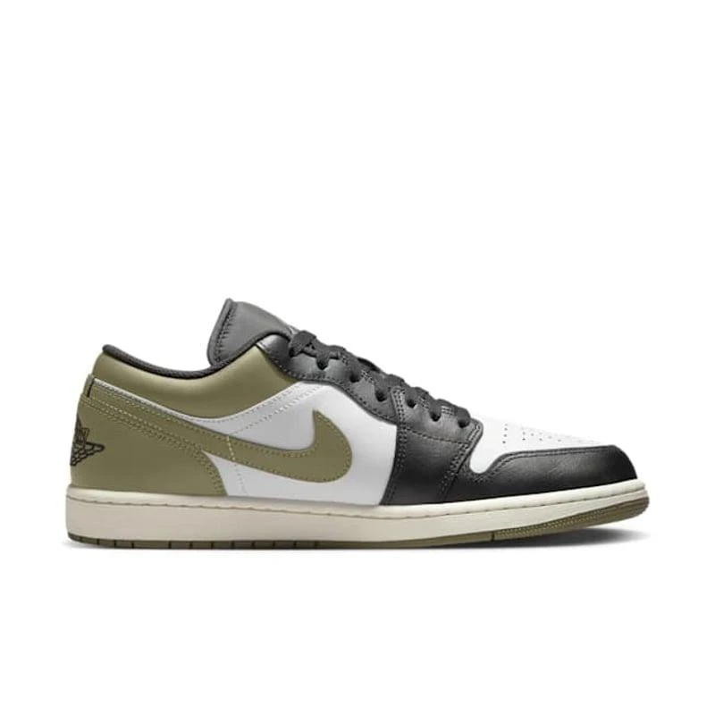 Jordan 1 Low Black Toe Medium Olive 1