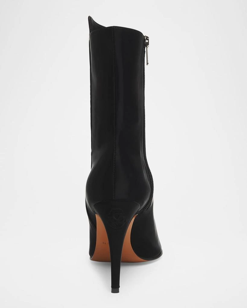 Alexander McQueen Birdee Jersey Coated Stiletto Booties 3