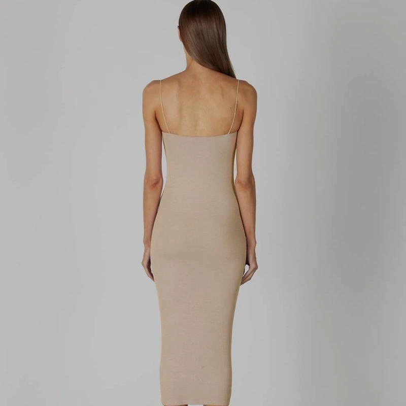 Enza Costa Stretch Silk Knit Ruched Strappy Dress 2