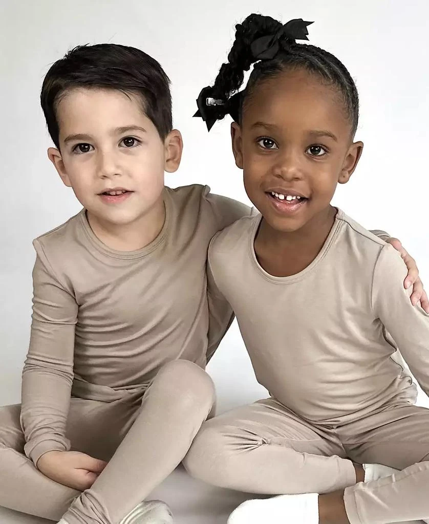 Tiny Knot Co. Baby Boys and Girls 4-Piece Long Sleeve Pajama Set 2