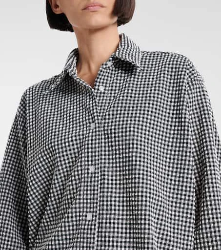 Hunza G Gingham oversized shirt 4