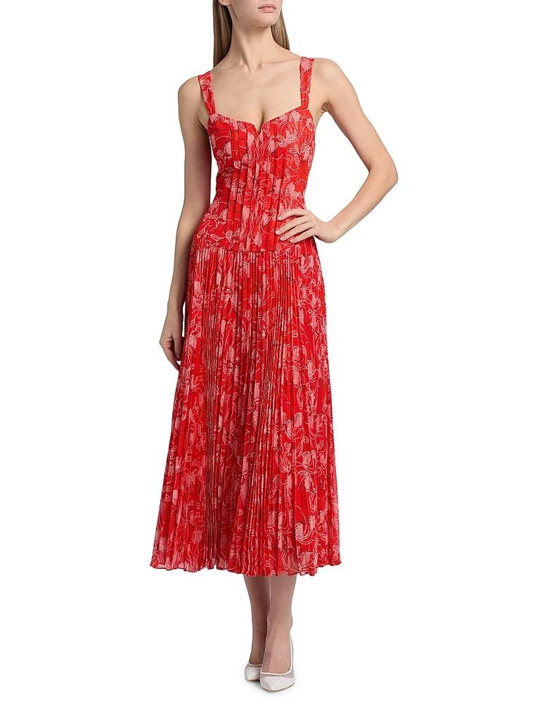 Cinq à Sept Pascual Botanical Floral Midi-Dress 2