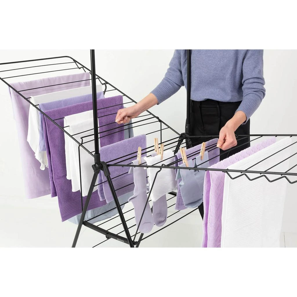 Brabantia Brabantia HangOn Drying Rack - 25m + Rod - Matt Black 19