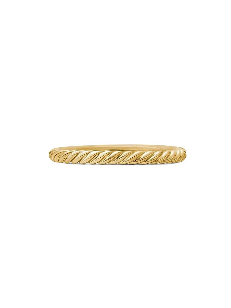 David Yurman Cable Collectibles Stack Ring in 18K Yellow Gold 5