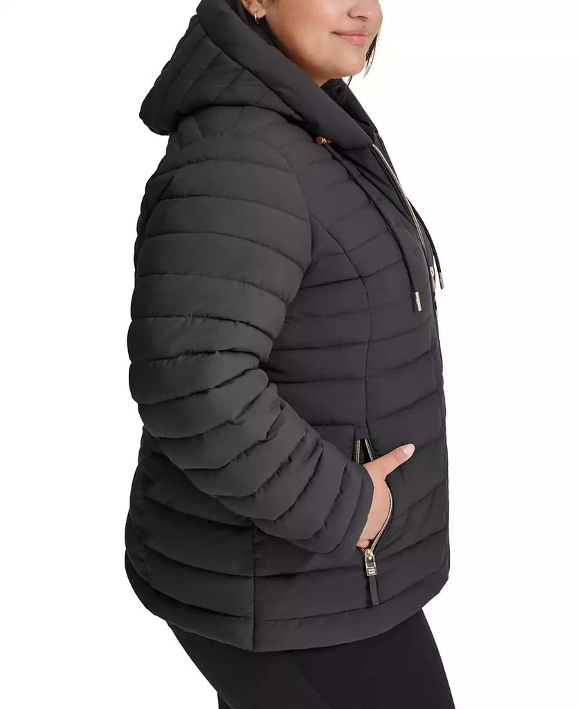 Tommy Hilfiger Plus Size Hooded Packable Puffer Coat, Created for Macy's 3