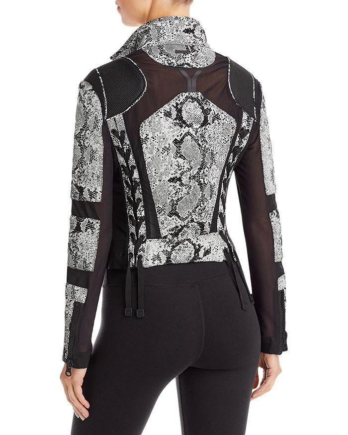 Blanc Noir Leather & Mesh Moto Jacket 2