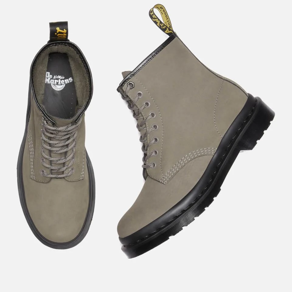 Dr. Martens DR. MARTENS MEN'S 1460 WATERPROOF NUBUCK 8-EYE BOOTS 5