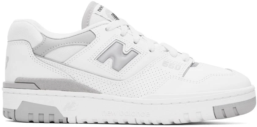 New Balance White 550 Sneakers 1
