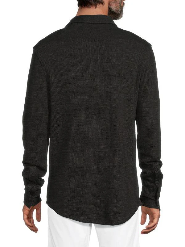 Robert Graham Wayne Curved Hem Cotton-Blend Shirt 2