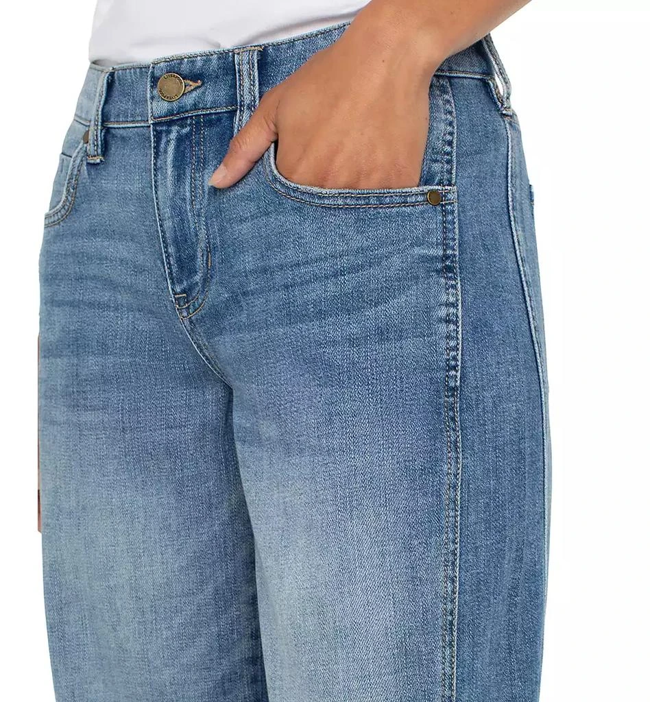 Liverpool Los Angeles Women's Mid rise Barrel Jeans 4