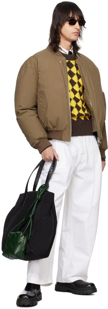 Bottega Veneta Brown Down Bomber Jacket 4