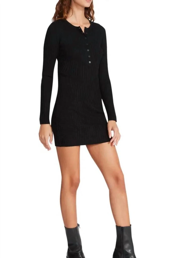 bb dakota black dress Mac Duggal - Trapeze Feather Trim Mini Dress