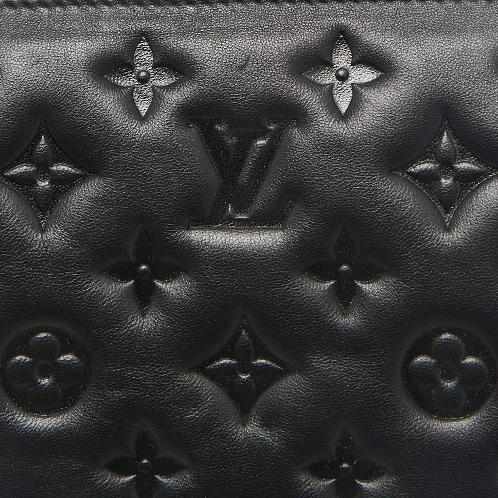 Louis Vuitton Louis Vuitton Black Monogram Embossed Puffy Leather Coussin BB Bag 5