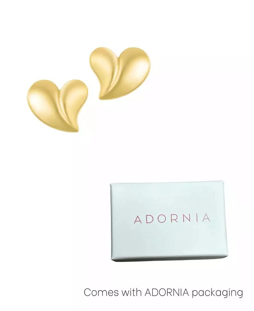 ADORNIA Tarnish Resistant Oversized Puffy Heart Earrings 3