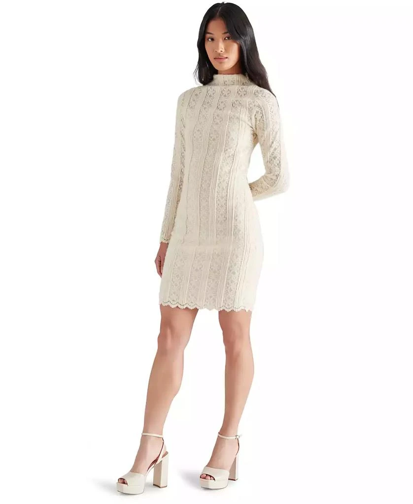 Steve Madden Women's Nafia Mock Neck Mini Dress 3