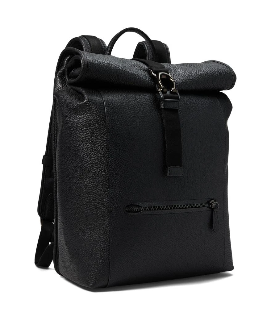 Coach Beck Roll Top Backpack in Pebble Leather 1