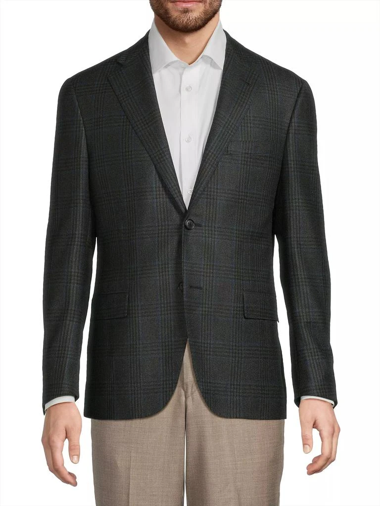 Corneliani Academy Plaid Wool Jacket 3