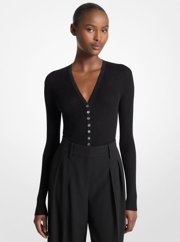 Michael Kors Superfine Wool Bodysuit