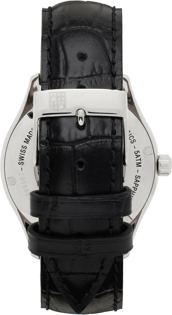 Frédérique Constant Silver & Black Classics Heart Beat Automatic Watch 3