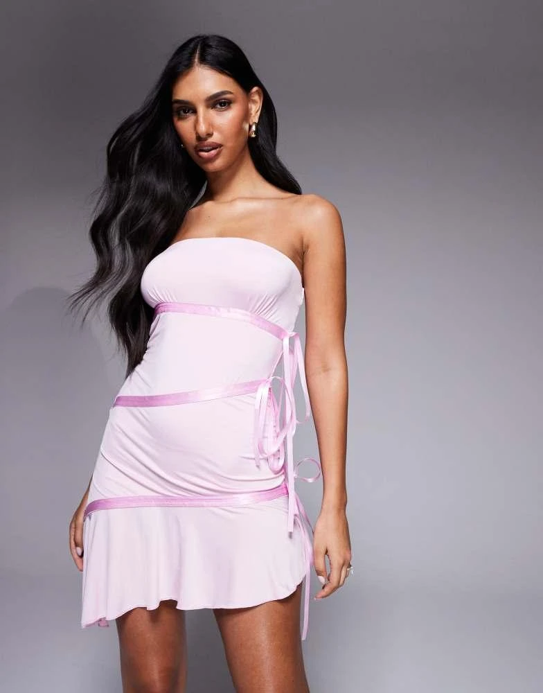 Shop I.AM.GIA Arly slinky bandeau contrast satin ribbon trim asymmetric hem mini dress in baby pink on Sale at BeyondStyle Get Lowest price in three month I.AM.GIA Arly slinky bandeau contrast Shop I.AM.GIA Arly slinky bandeau contrast satin ribbon trim asymmetric hem mini dress in baby pink on Sale at BeyondStyle Get Lowest price in three month I.AM.GIA Arly slinky bandeau contrast