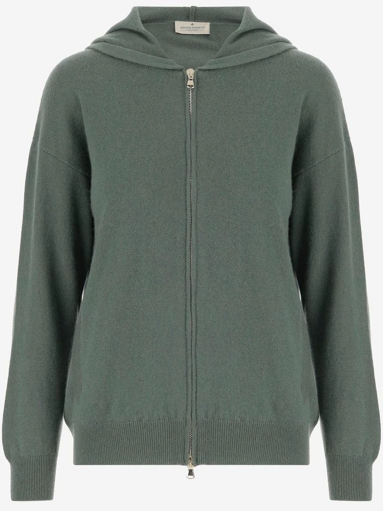 BRUNO MANETTI Bruno Manetti Hooded Zip Sweater 1