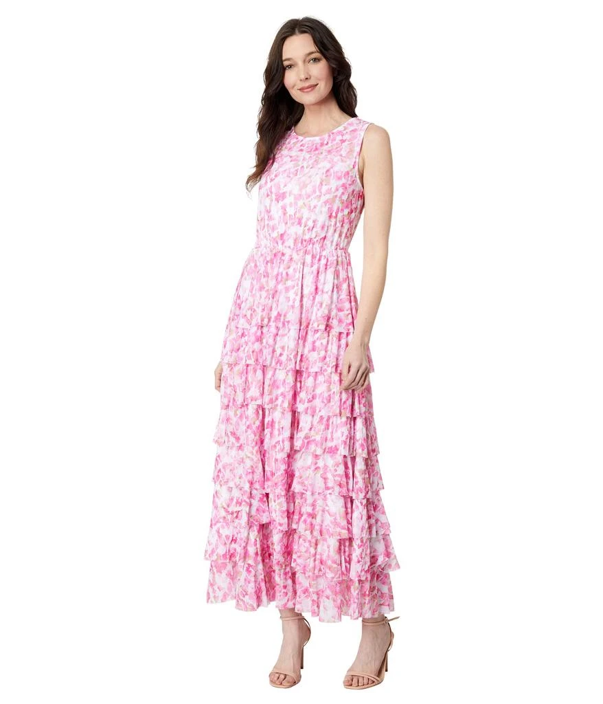 Vince Camuto Mesh Ruffled Maxi Dress 1