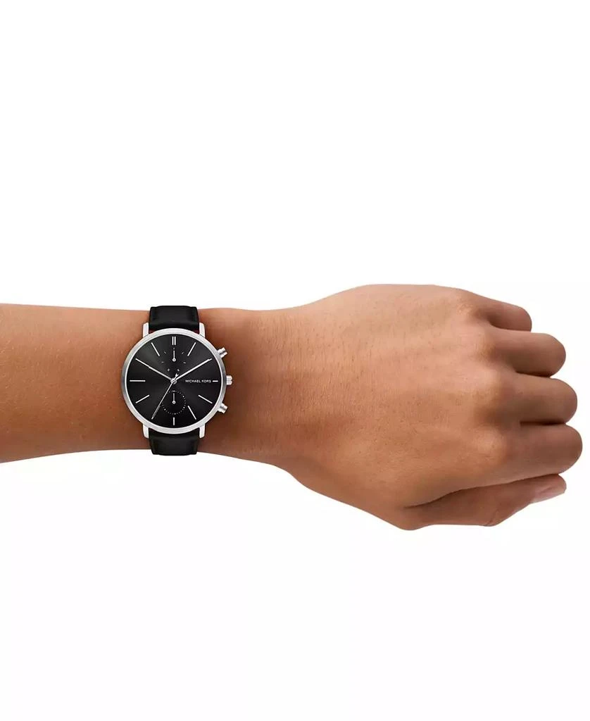 Michael Kors Men's Blake Multifunction Black Leather Watch, 42mm 4