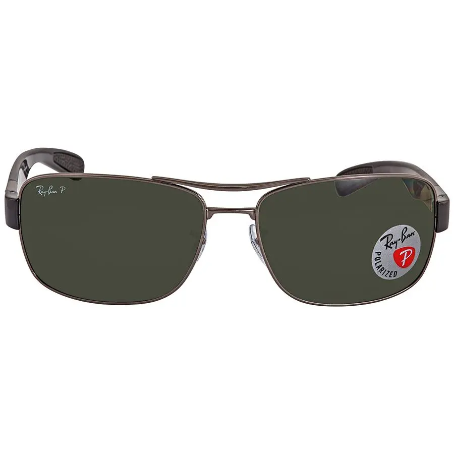 Ray-Ban Polarized Green Classic G-15 Square Men's Sunglasses RB3522 004/9A 64