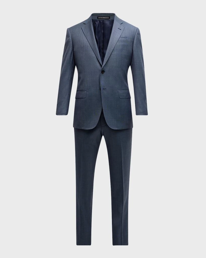 Emporio Armani Men's Solid Wool-Blend Suit 1