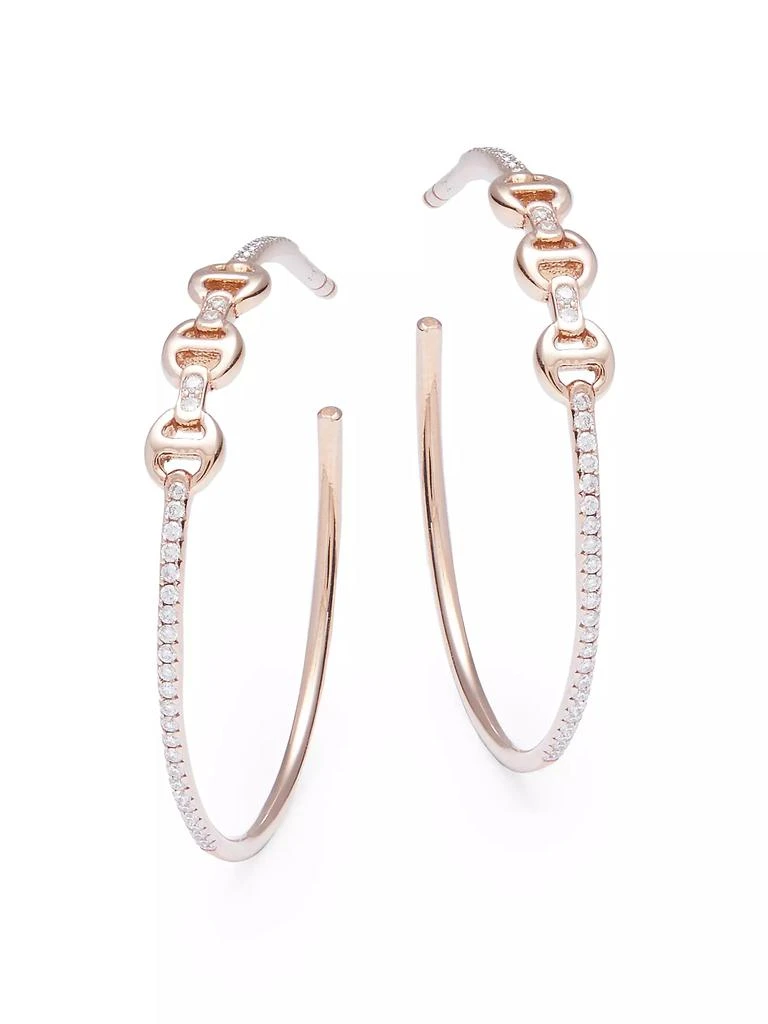 Hoorsenbuhs La Poussette 18K Yellow Gold & Diamond Mini Hoop Earrings 1