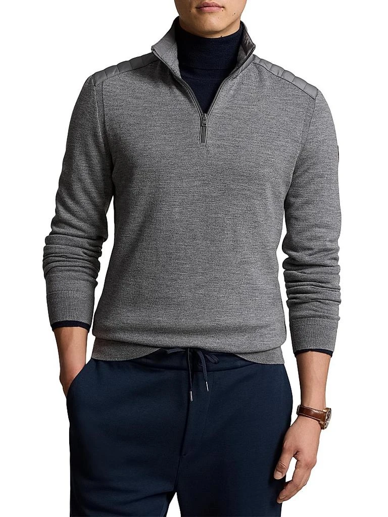 Ralph Lauren Hybrid Wool Quarter-Zip Sweater 3