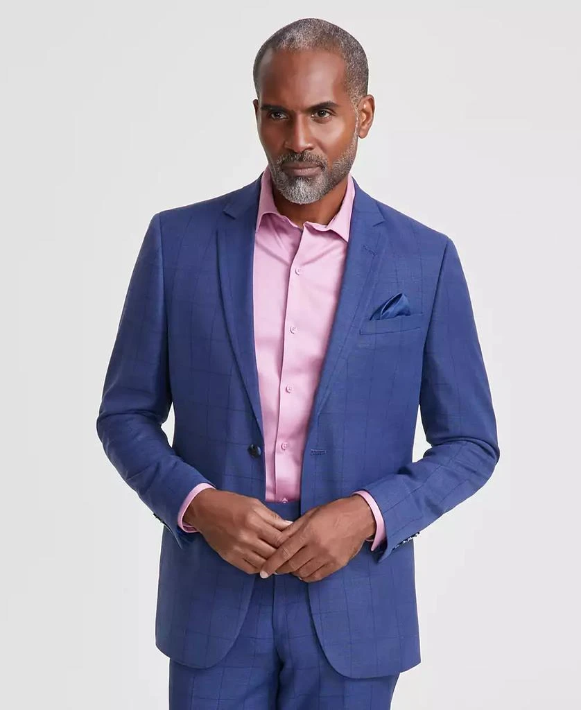 Nick Graham Men's Slim-Fit Windowpane Check Suit 2