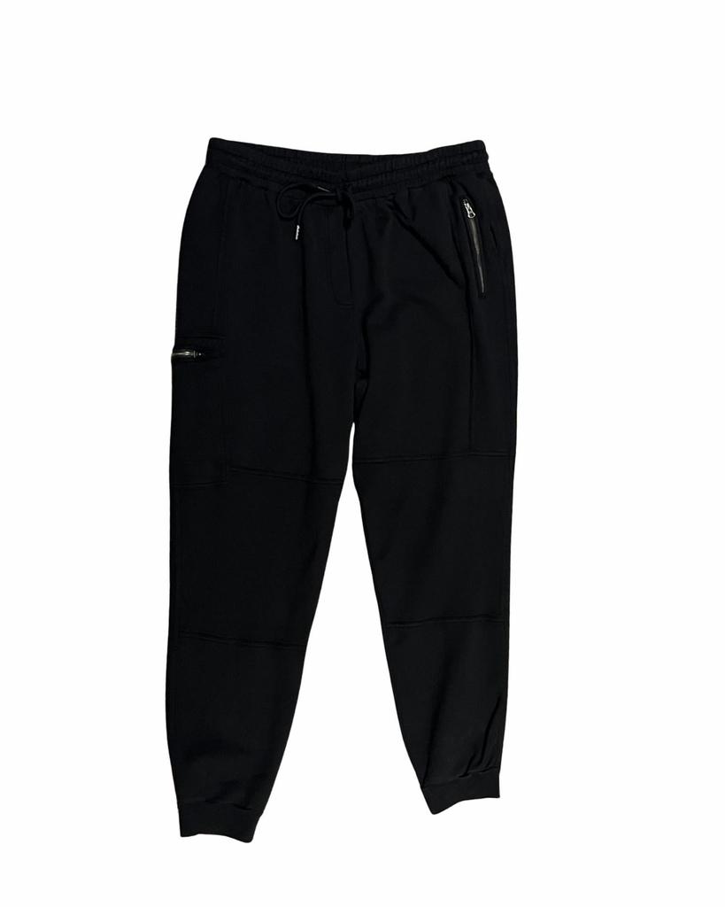 hello nite Women's Hudson Seamed Zip Sweatpants In Jet Black