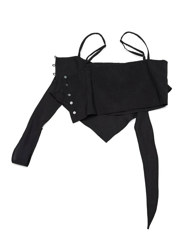 Pixie Market Black Scarf Top -PREORDER 5