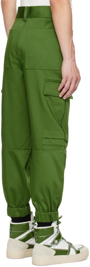 AMI Green Elasticized Cuffs Cargo Pants 3