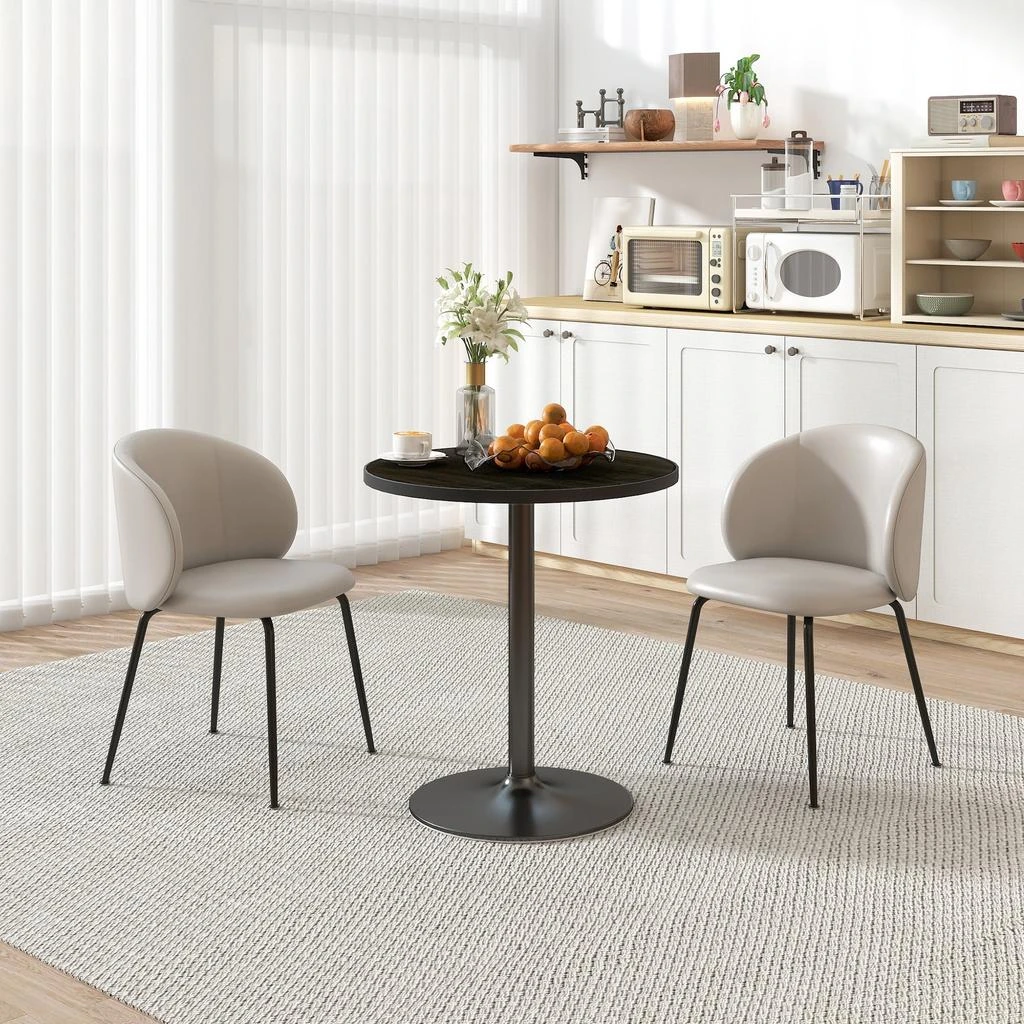Hivvago Round Kitchen Dining Table for Small Spaces 2