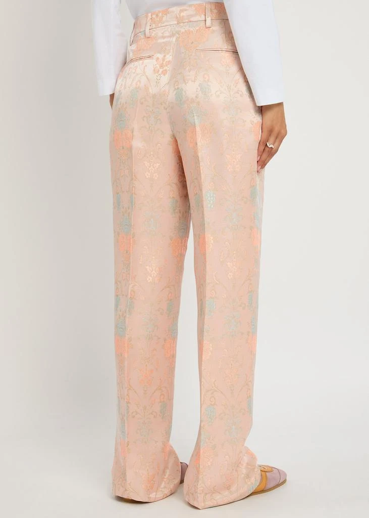 Dries Van Noten Portias floral-jacquard satin-twill trousers 3