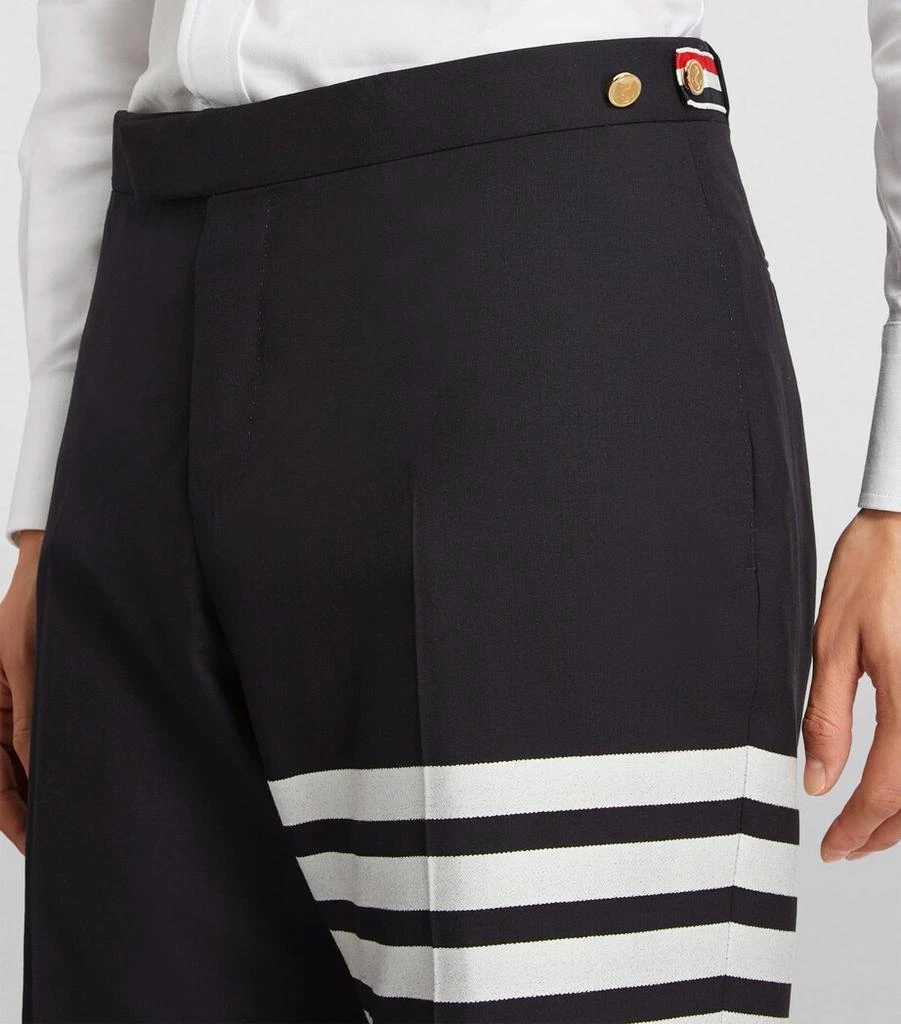 Thom Browne Wool 4-Bar Stripe Shorts 6