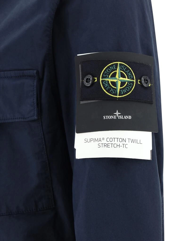 Stone Island Logo Patch Hooded Jacket 4