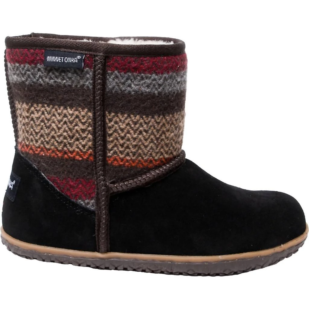Minnetonka Women's Tali Suede Winater Boots In Black Multi 1