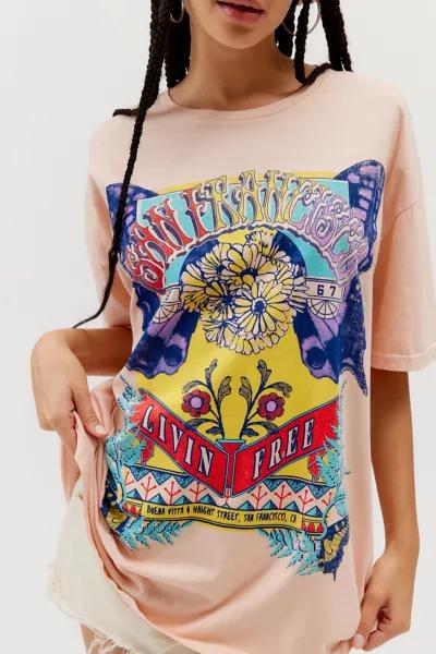 Project Social T Project Social T San Francisco Livin’ Free T-Shirt Dress