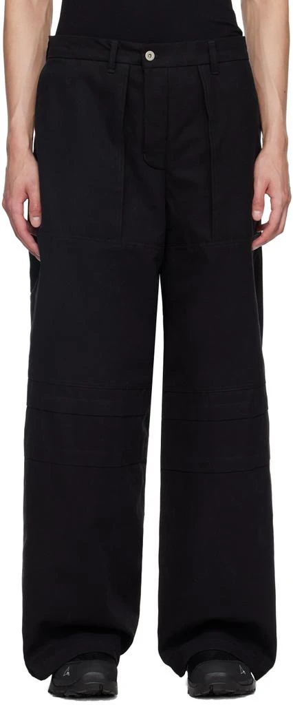 BRYAN JIMENÈZ SSENSE Exclusive Black Pleat Trousers 1