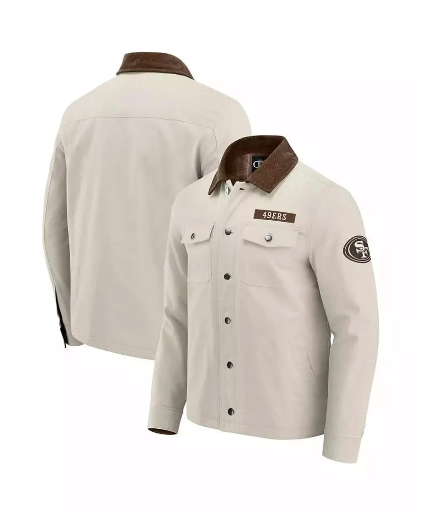 Fanatics Darius Rucker Collection by x NFL Tan San Francisco 49ers Midweight Canvas Full-Button Jacket