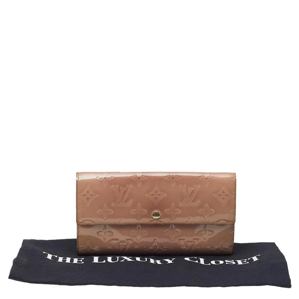 Louis Vuitton Louis Vuitton Rose Florentine Monogram Vernis Sarah Wallet 8