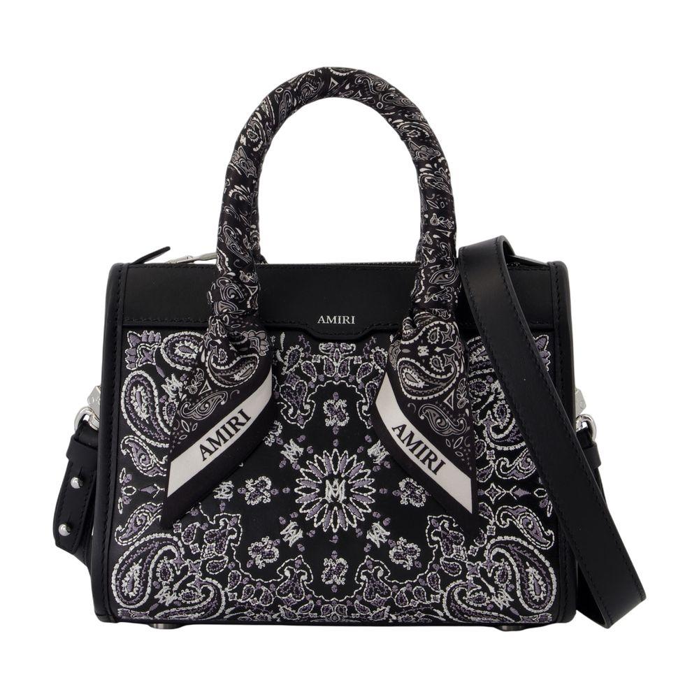 AMIRI Blue Denim Bandana Micro Triangle Bag - Tote Bags