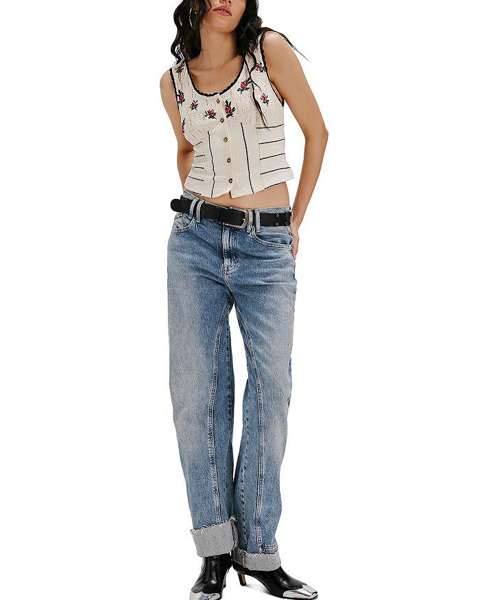 Free People Rosebud Knit Top