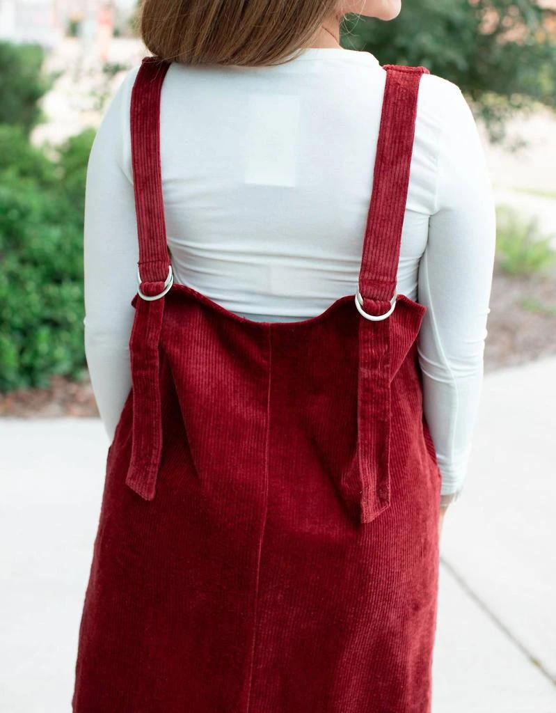 Sweet Lovely by Jen Sweet Lovely By Jen - Overall Corduroy Dress 4